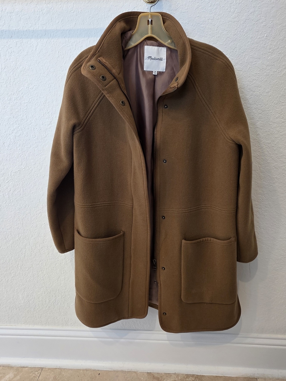 Madewell Women's Brown Wool Coat